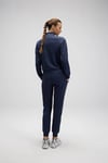 Pamuklu Regular Fit Yarım Fermuarlı Dik Yaka Kadın Sweat EF557-NV LACİVERT