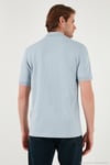 Pamuklu Regular Fit Yarım Fermuarlı Erkek Polo Yaka T Shirt 5901029 AÇIK GRİ