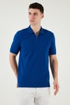 Pamuklu Regular Fit Yarım Fermuarlı Erkek Polo Yaka T Shirt 5903008 SAKS