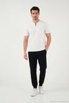 Pamuklu Regular Fit Yarım Fermuarlı Erkek T Shirt 5902653 BEYAZ