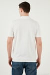 Pamuklu Regular Fit Yarım Fermuarlı Erkek Polo Yaka T Shirt 5903008 BEYAZ