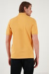 Pamuklu Regular Fit Yarım Fermuarlı Erkek Polo Yaka T Shirt 5901029 HARDAL