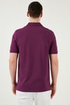 Pamuklu Regular Fit Yarım Fermuarlı Erkek Polo Yaka T Shirt 5903008 MÜRDÜM