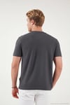 Pamuklu Regular Fit Yarım Fermuarlı Erkek T Shirt 5902653 ANTRASİT