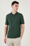 Pamuklu Regular Fit Yarım Fermuarlı Erkek Polo Yaka T Shirt 5903008 NEFTİ