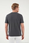 Pamuklu Regular Fit Yarım Fermuarlı Erkek T Shirt 5902653 ANTRASİT