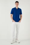 Pamuklu Regular Fit Yarım Fermuarlı Erkek Polo Yaka T Shirt 5903008 SAKS