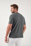 Pamuklu Regular Fit Yarım Fermuarlı Erkek T Shirt 5902653 AÇIK HAKİ