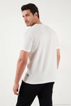 Pamuklu Regular Fit Yarım Fermuarlı Erkek T Shirt 5902653 BEYAZ