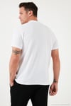 Pamuklu Regular Fit Yarım Fermuarlı Kolej Yaka 3'lü Paket Erkek T Shirt 5902653S3 Mavi-Siyah-Beyaz