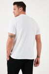 Pamuklu Regular Fit Yarım Fermuarlı Kolej Yaka 3'lü Paket Erkek T Shirt 5902653S3 Mavi-Siyah-Beyaz