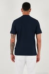 Pamuklu Regular Fit Yarım Fermuarlı Kolej Yaka 3'lü Paket Erkek T Shirt 5902653S3 Siyah-Beyaz-Lacivert