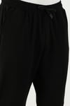 Pamuklu Regular Fit Yüksek Bel Düz Paça Çimalı Jogger Erkek Pantolon 5908058 SİYAH