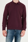 Pamuklu Regular Fit Yumuşak Dokulu Düğmeli Erkek Polo Yaka Kazak 5906103 BORDO