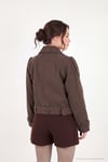 Pamuklu Regular Fit Yumuşak Dokulu Kaşe Kısa Kadın Kaban 6810286 KAHVE