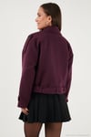 Pamuklu Regular Fit Yumuşak Dokulu Kaşe Kısa Kadın Kaban 6810286 BORDO