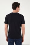 Pamuklu Relaxed Fit Bisiklet Yaka Basic Erkek T Shirt 5905884 SİYAH