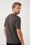 Pamuklu Relaxed Fit Bisiklet Yaka Basic Erkek T Shirt 5905884 KAHVE