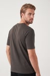 Pamuklu Relaxed Fit Bisiklet Yaka Basic Erkek T Shirt 5905884 KAHVE