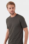 Pamuklu Relaxed Fit Bisiklet Yaka Basic Erkek T Shirt 5905884 KAHVE