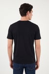 Pamuklu Relaxed Fit Bisiklet Yaka Basic Erkek T Shirt 5905884 SİYAH