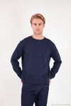 Pamuklu Relaxed Fit Bisiklet Yaka Erkek Sweat 5901257 İNDİGO
