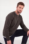Pamuklu Relaxed Fit Bisiklet Yaka Erkek Sweat 5901257 Acı Kahve