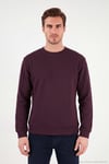 Pamuklu Relaxed Fit Bisiklet Yaka Erkek Sweat 5901257 VİŞNE