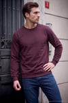 Pamuklu Relaxed Fit Bisiklet Yaka Erkek Sweat 5901257 VİŞNE