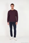 Pamuklu Relaxed Fit Bisiklet Yaka Erkek Sweat 5901257 VİŞNE