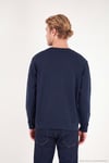 Pamuklu Relaxed Fit Bisiklet Yaka Erkek Sweat 5901257 İNDİGO