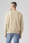 Pamuklu Relaxed Fit Bisiklet Yaka Logolu Erkek Sweat A9244-0005 BEJ