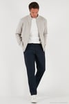 Pamuklu Relaxed Fit Dik Yaka Fermuarlı Erkek Hırka 5901075 TAŞ