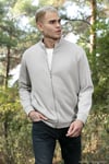Pamuklu Relaxed Fit Dik Yaka Fermuarlı Erkek Hırka 5901075 TAŞ