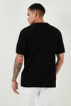Pamuklu Relaxed Fit Düğmeli Sıfır Yaka Erkek T Shirt 5902737 SİYAH
