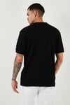 Pamuklu Relaxed Fit Düğmeli Sıfır Yaka Erkek T Shirt 5902737 SİYAH