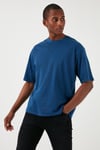Pamuklu Relaxed Fit Erkek T Shirt A6770-0006 LACİVERT