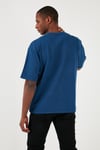 Pamuklu Relaxed Fit Erkek T Shirt A6770-0006 LACİVERT