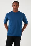 Pamuklu Relaxed Fit Erkek T Shirt A6770-0006 LACİVERT