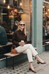 Pamuklu Relaxed Fit Fiyonk Detaylı Yaka Kadın Gömlek 6925407 KAHVE