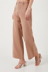 Pamuklu Relaxed Fit Geniş Paça Kadın Pantolon 668YP5237 CAMEL