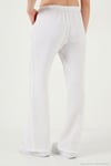 Pamuklu Relaxed Fit Geniş Paça Müslin Kadın Pantolon 668YP5502 BEYAZ