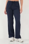 Pamuklu Relaxed Fit Geniş Paça Müslin Kadın Pantolon 668YP5502 LACİVERT
