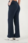 Pamuklu Relaxed Fit Geniş Paça Müslin Kadın Pantolon 668YP5502 LACİVERT