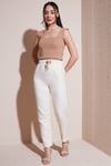 Pamuklu Relaxed Fit Kadın Pantolon 24Y0250K1 NATURAL