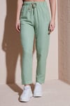 Pamuklu Relaxed Fit Kadın Pantolon 24Y0250K1 YEŞİL