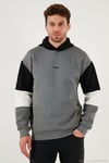 Pamuklu Relaxed Fit Kapüşonlu İçi Tüylü Yumuşak Şardonlu 2' li Paket Erkek Sweat 5905299S2 Açık Haki-Vişne