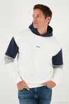 Pamuklu Relaxed Fit Kapüşonlu İçi Tüylü Yumuşak Şardonlu Erkek Sweat 5905299 EKRU