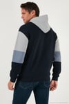 Pamuklu Relaxed Fit Kapüşonlu İçi Tüylü Yumuşak Şardonlu Erkek Sweat 5905299 KOYU LACİVERT