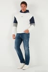 Pamuklu Relaxed Fit Kapüşonlu İçi Tüylü Yumuşak Şardonlu Erkek Sweat 5905299 EKRU